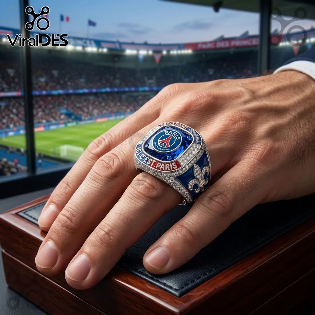 Paris Saint-Germain Ici C’est Paris Crystal Championship Ring