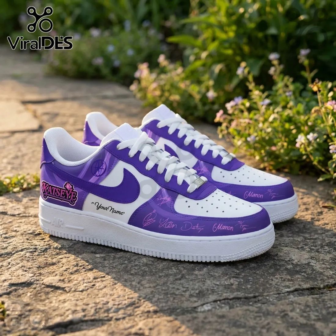 K-Pop KATSEYE The Wildworld Tour Air Force 1 Sneakers