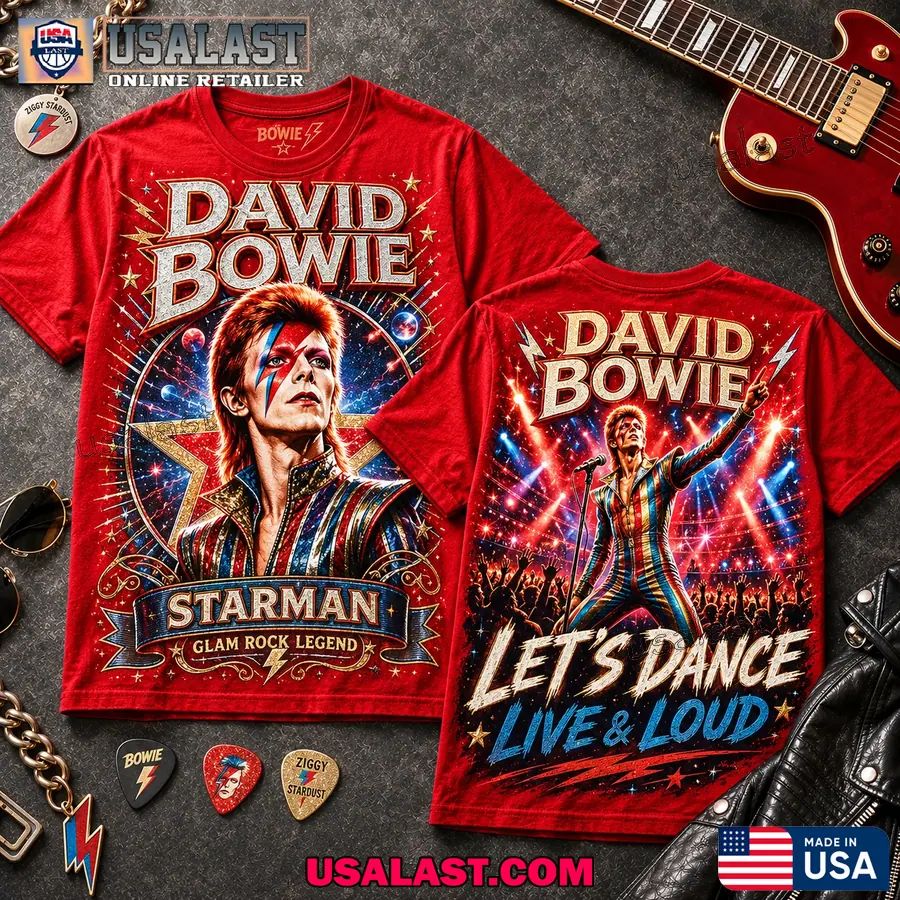 David Bowie Starman Rock Legend 3D T-Shirt