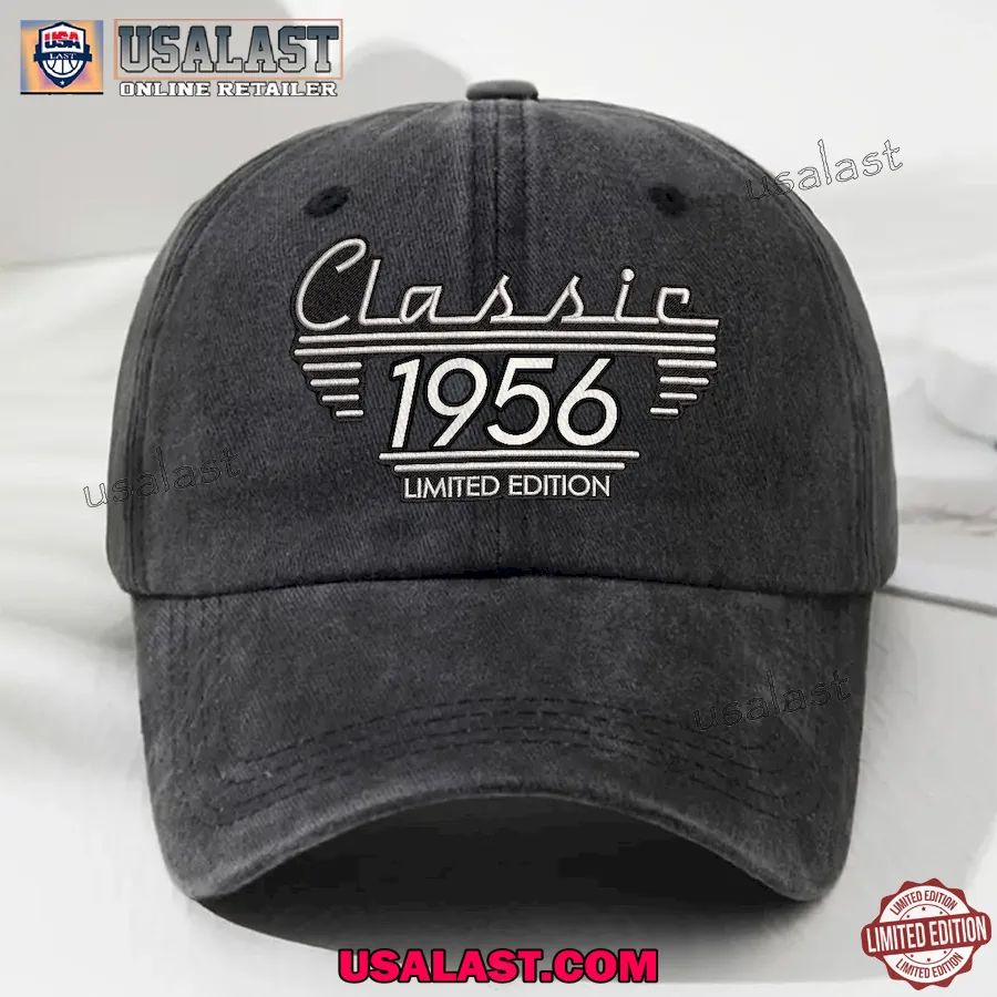 Classic Edition Personalized Custom Vintage Washed Denim Cap