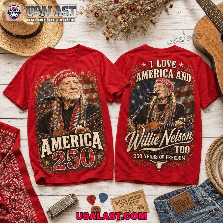 Willie Nelson Us 250th Anniversary 3D Tee Shirt