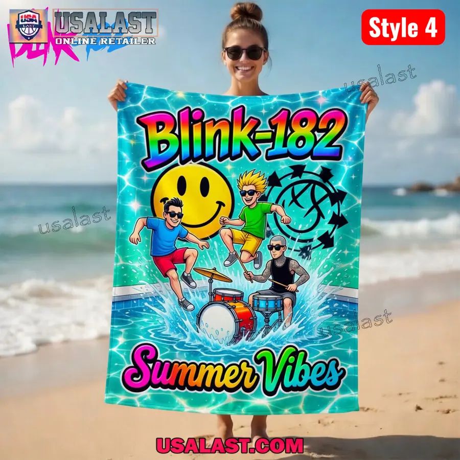Blink-182 Summer Vibes Beach Towel