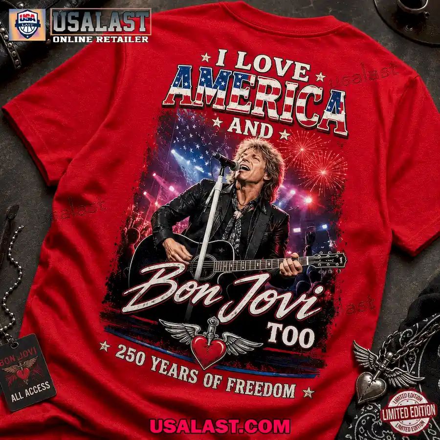 Bon Jovi America 250 Years Of Freedom 3D Shirt