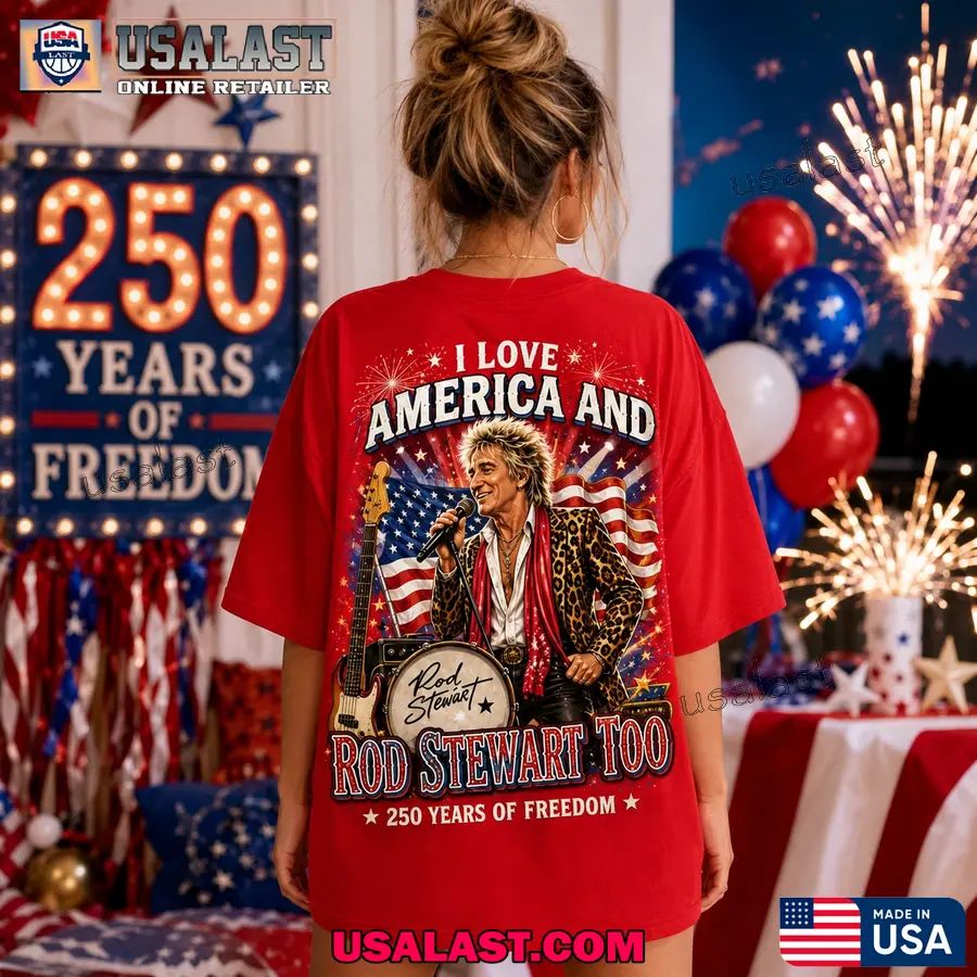 Rod Stewart US 250th Anniversary 3D Tee Shirt