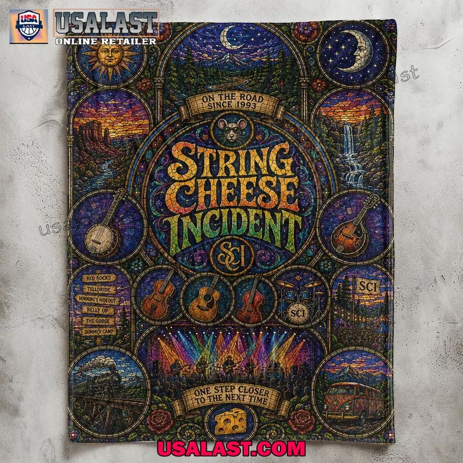 The String Cheese Incident On The Road Since 1993 Commemorative Quilt Blanket