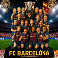 FC Barcelona La Liga Champions 2024/25 Premium Acrylic Plaque