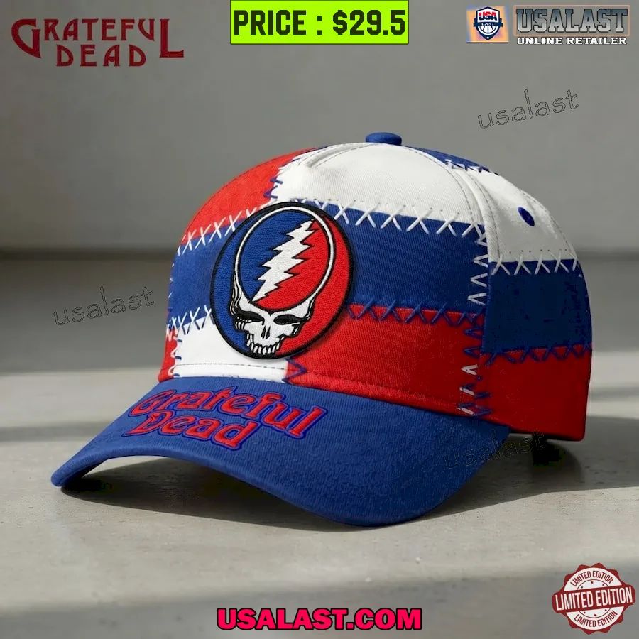 Grateful Dead Stealie Patchwork Style Adjustable Hat