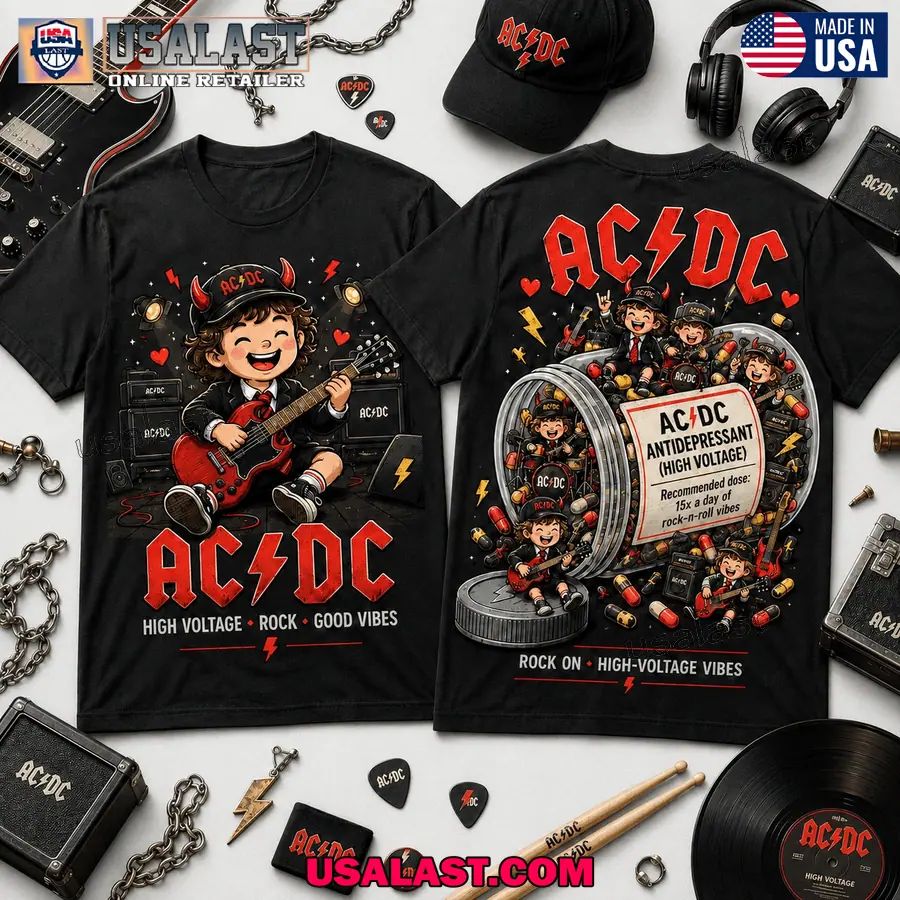 AC/DC High Voltage Rock Vibes Apparel 3D T-Shirt