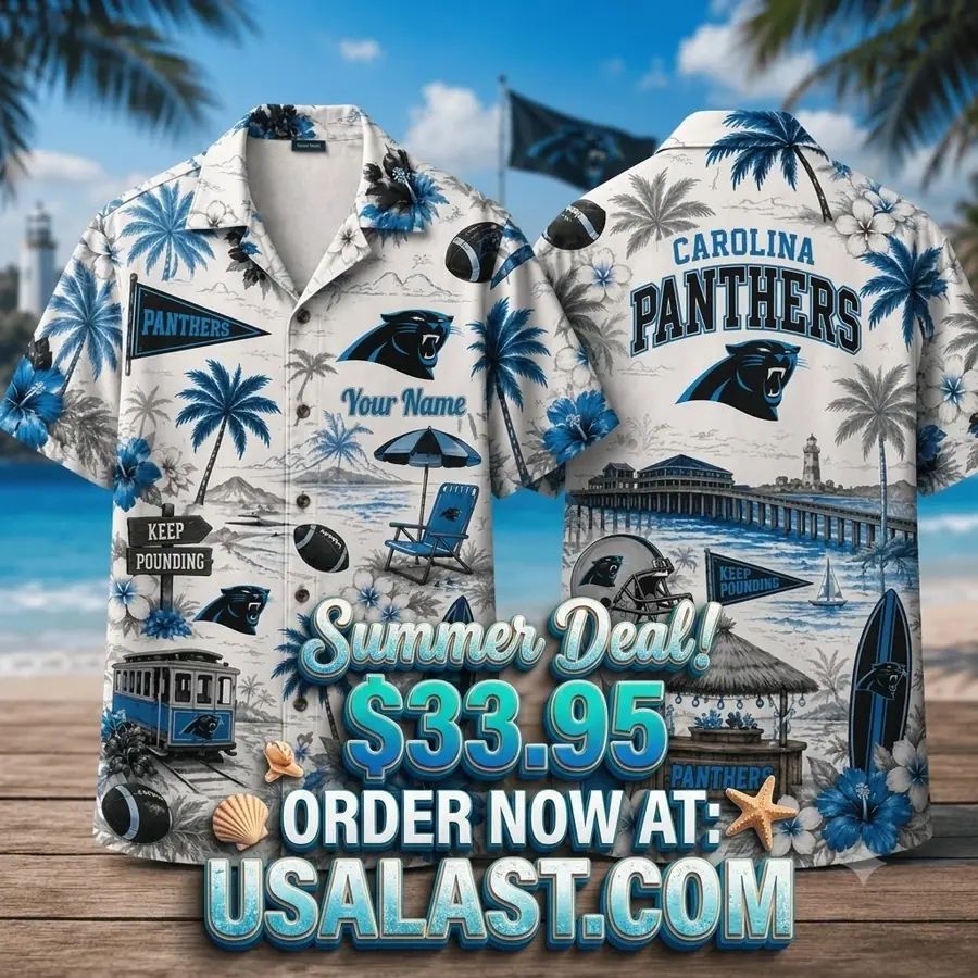 Carolina Panthers Summer Vibes Custom Hawaiian Shirt