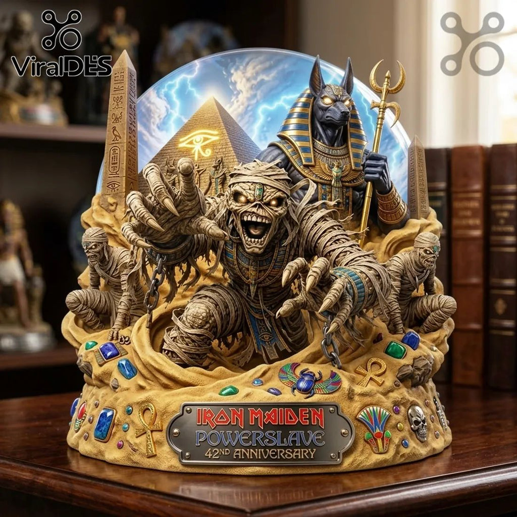 Iron Maiden Powerslave 42nd Anniversary Sculpted Resin Diorama Statue