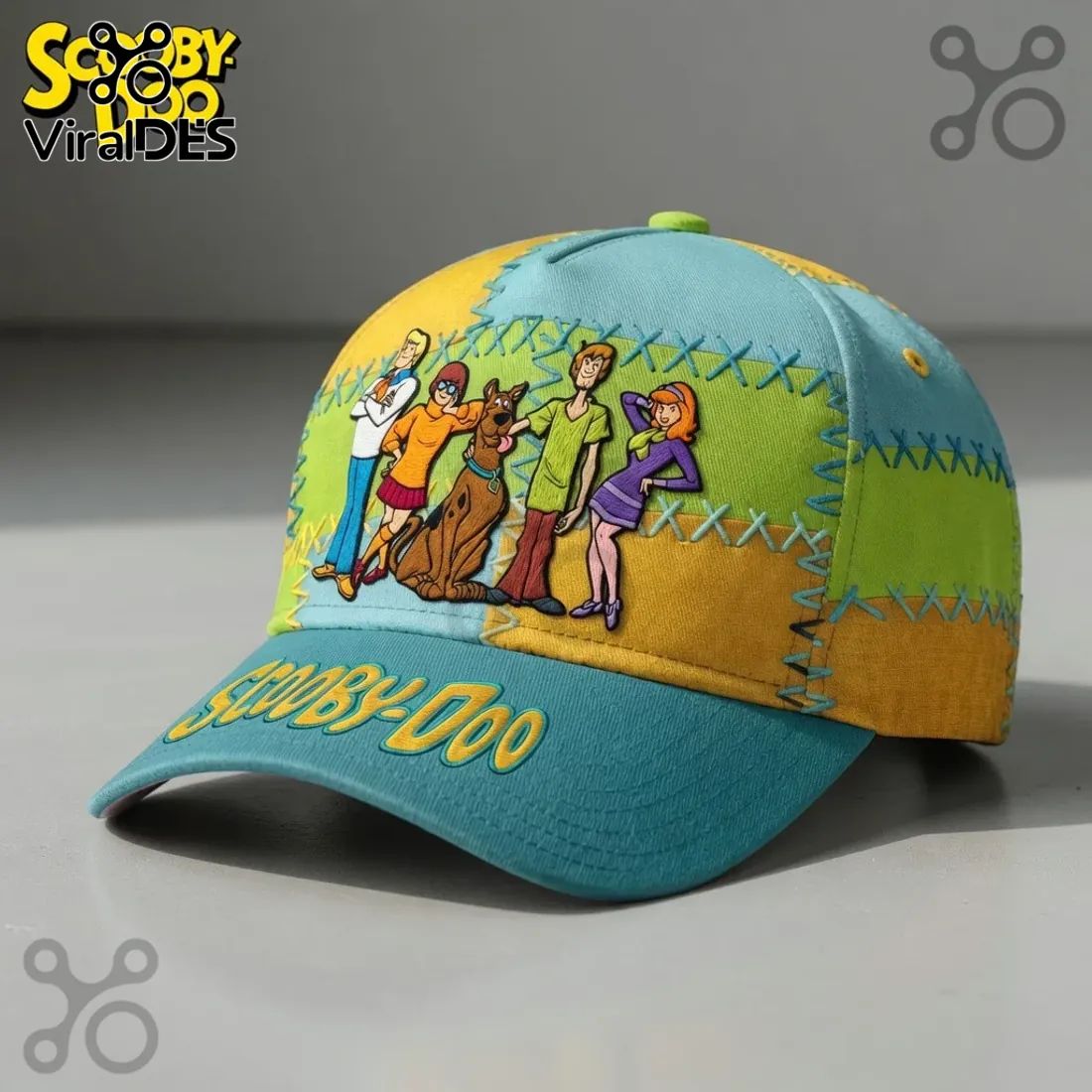 Scooby-Doo Mystery Inc Patchwork Baseball Cap