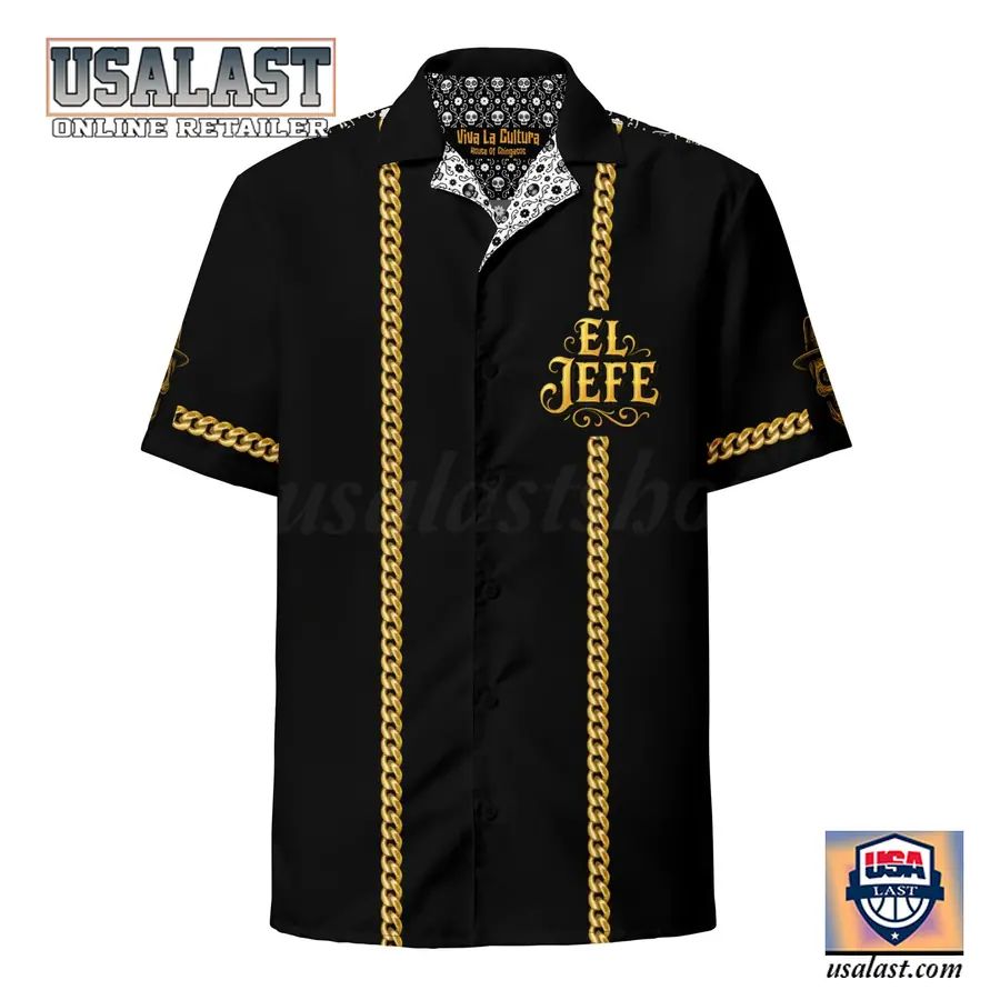 Men’s Tropical El Jefe Guayabera Hawaiian Shirt