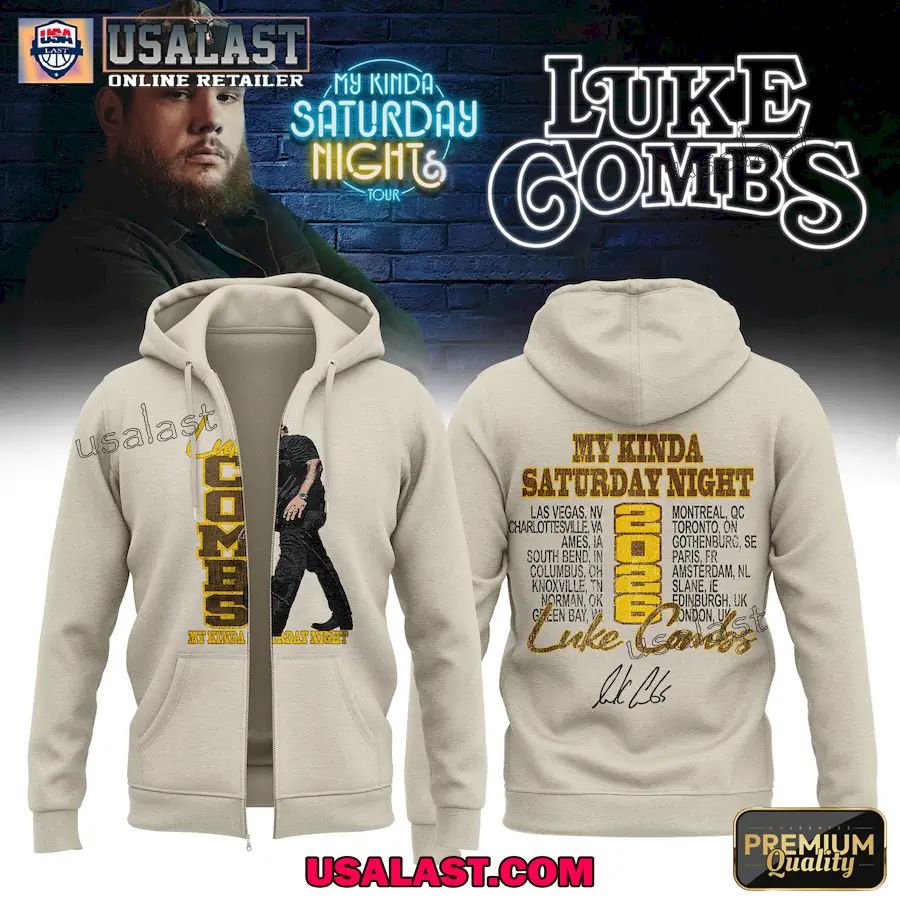 Luke Combs My Kinda Saturday Night Tour 2026 Hoodie