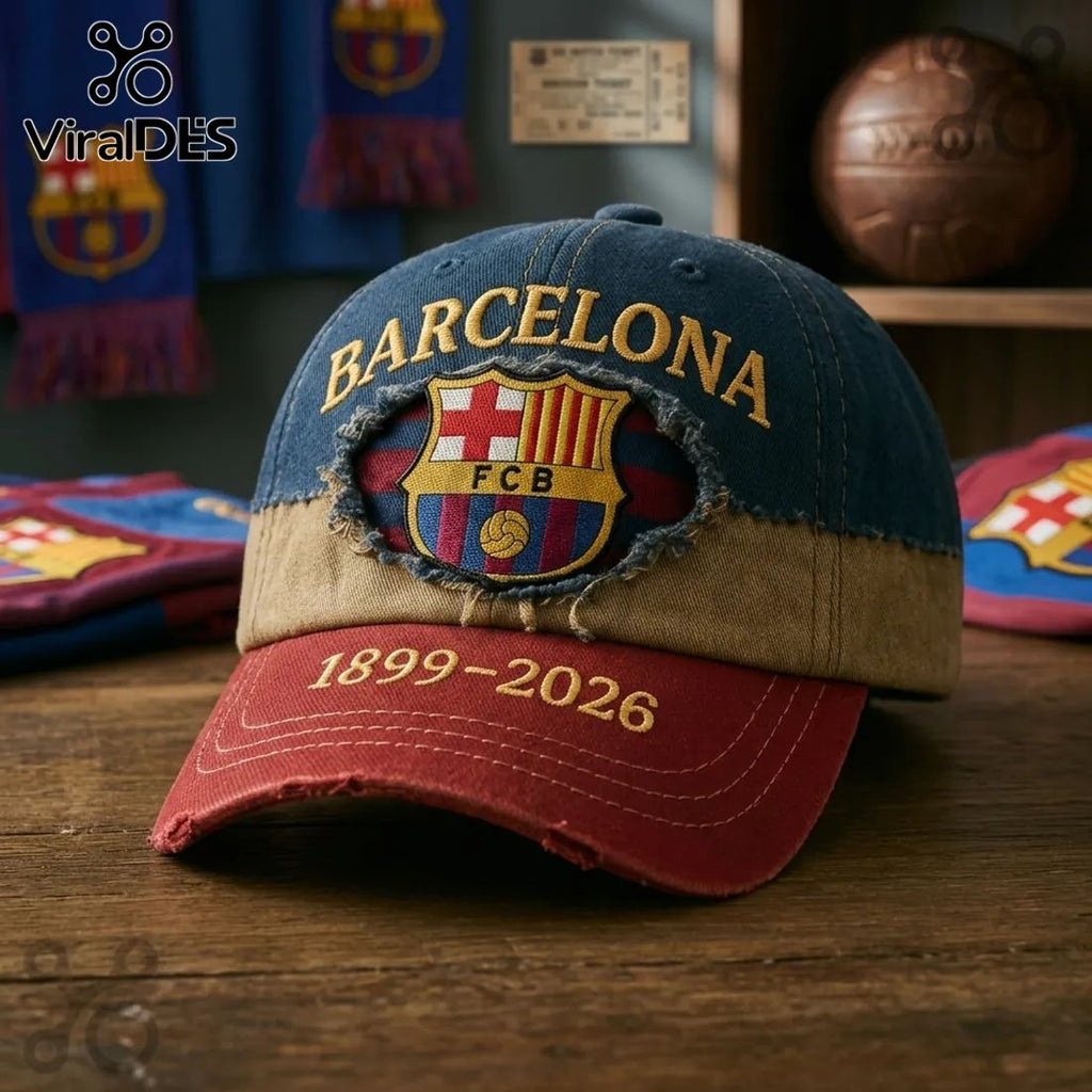 FC Barcelona Distressed Vintage 1899-2026 Cap