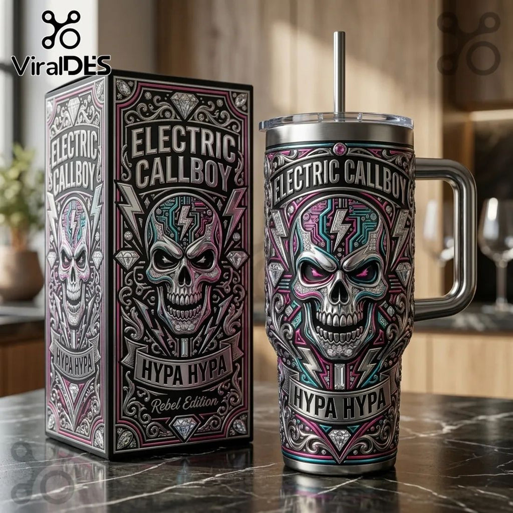 Electric Callboy Hypa Hypa Rebel Edition Skull 40oz Tumbler