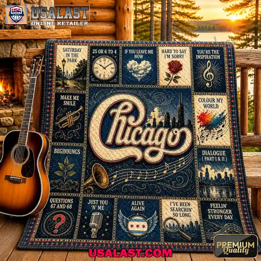 Chicago Band Jazz Rock Edition Quilt Blanket