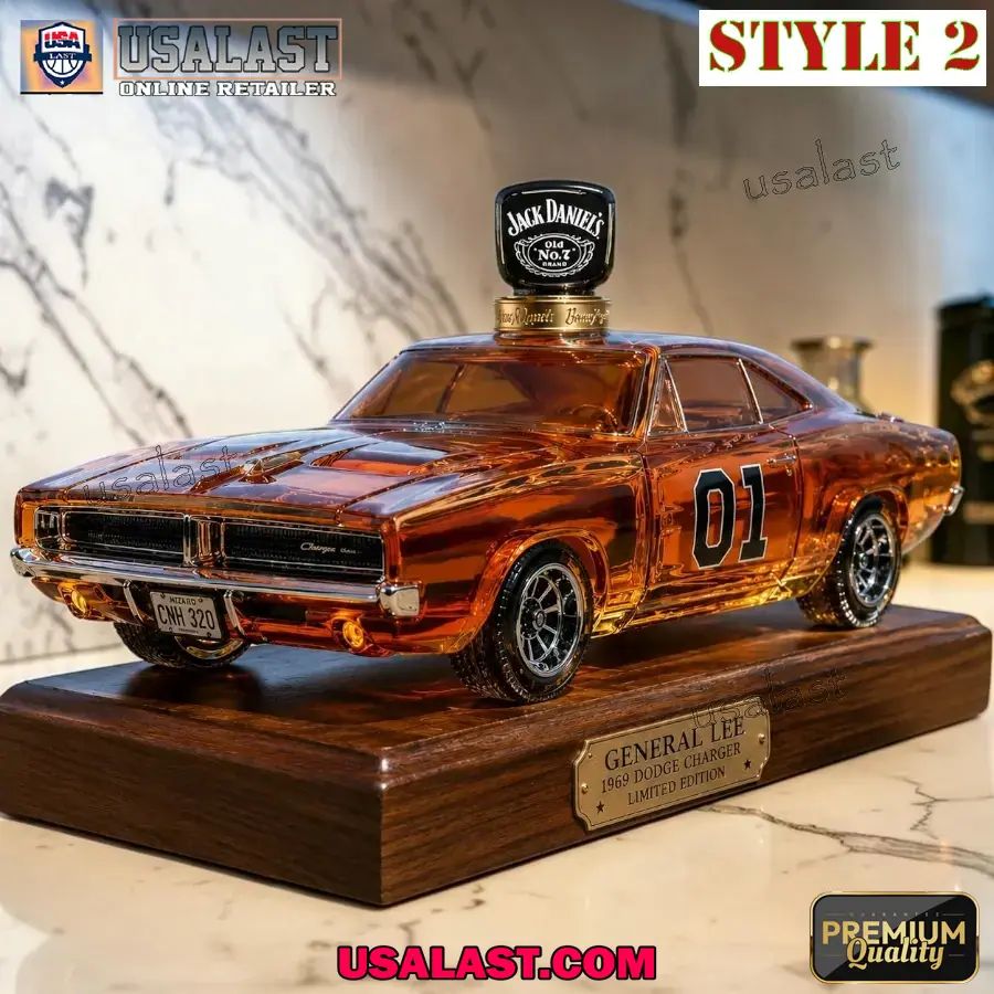 The Dukes of Hazzard 1969 Dodge Charger Whiskey Bottle