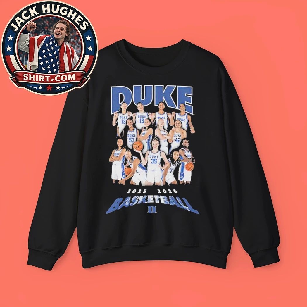 T-shirt featuring the Duke University women’s basketball team for the 2025-2026 season