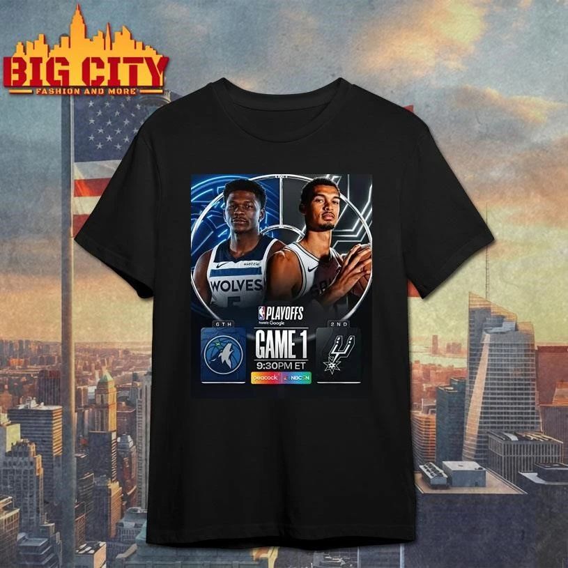 Minnesota Timberwolves vs. San Antonio Spurs 2026 Playoffs Round 2 Matchup Shirt