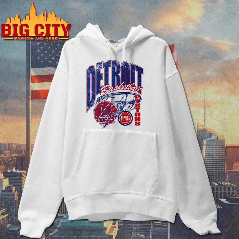 Funny Detroit Pistons Script Swish Shirt
