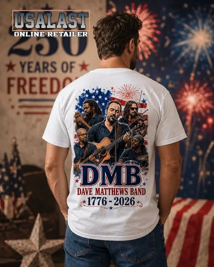 Dave Matthews Band Bless America 250th Anniversary 3D T-Shirt