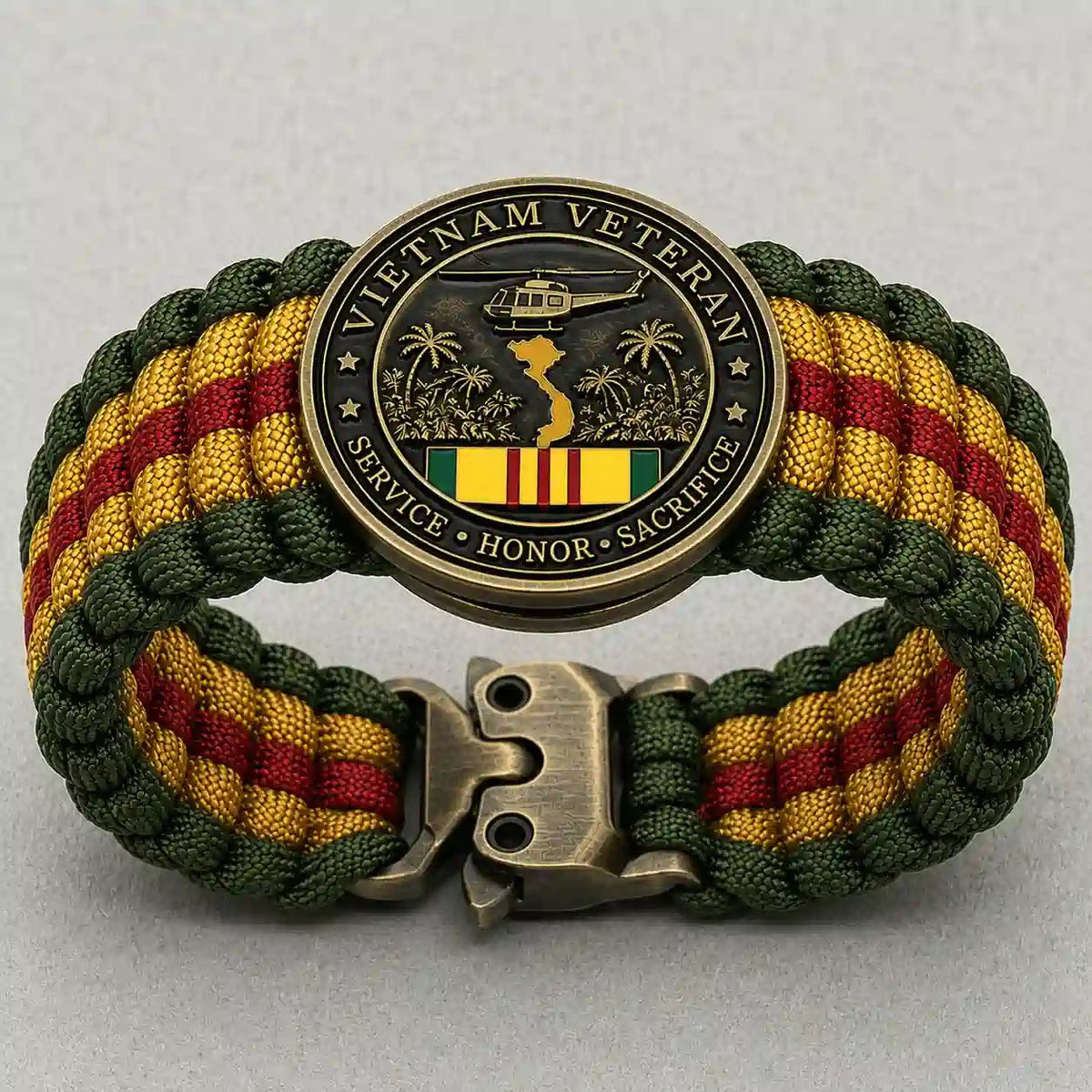 Vietnam Veteran Survival Tribute Paracord Bracelet