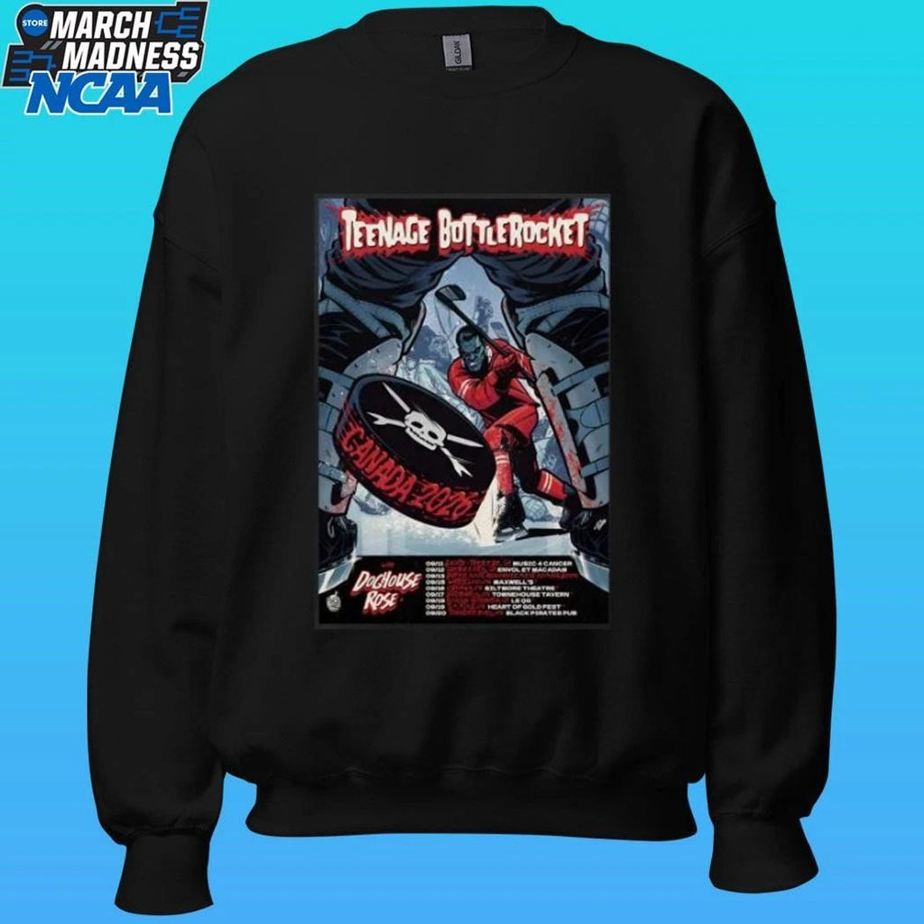 Teenage Bottlerocket With Doghouse Rose Canada 2026 Tour Shirt