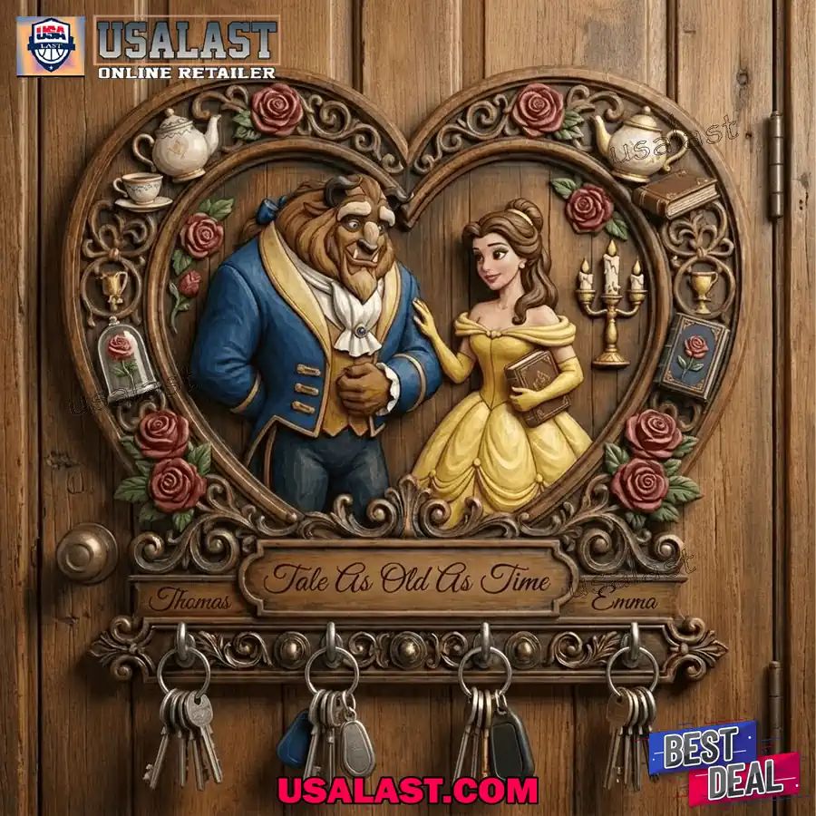 Beauty and the Beast Tale as Old as Time Key Holder