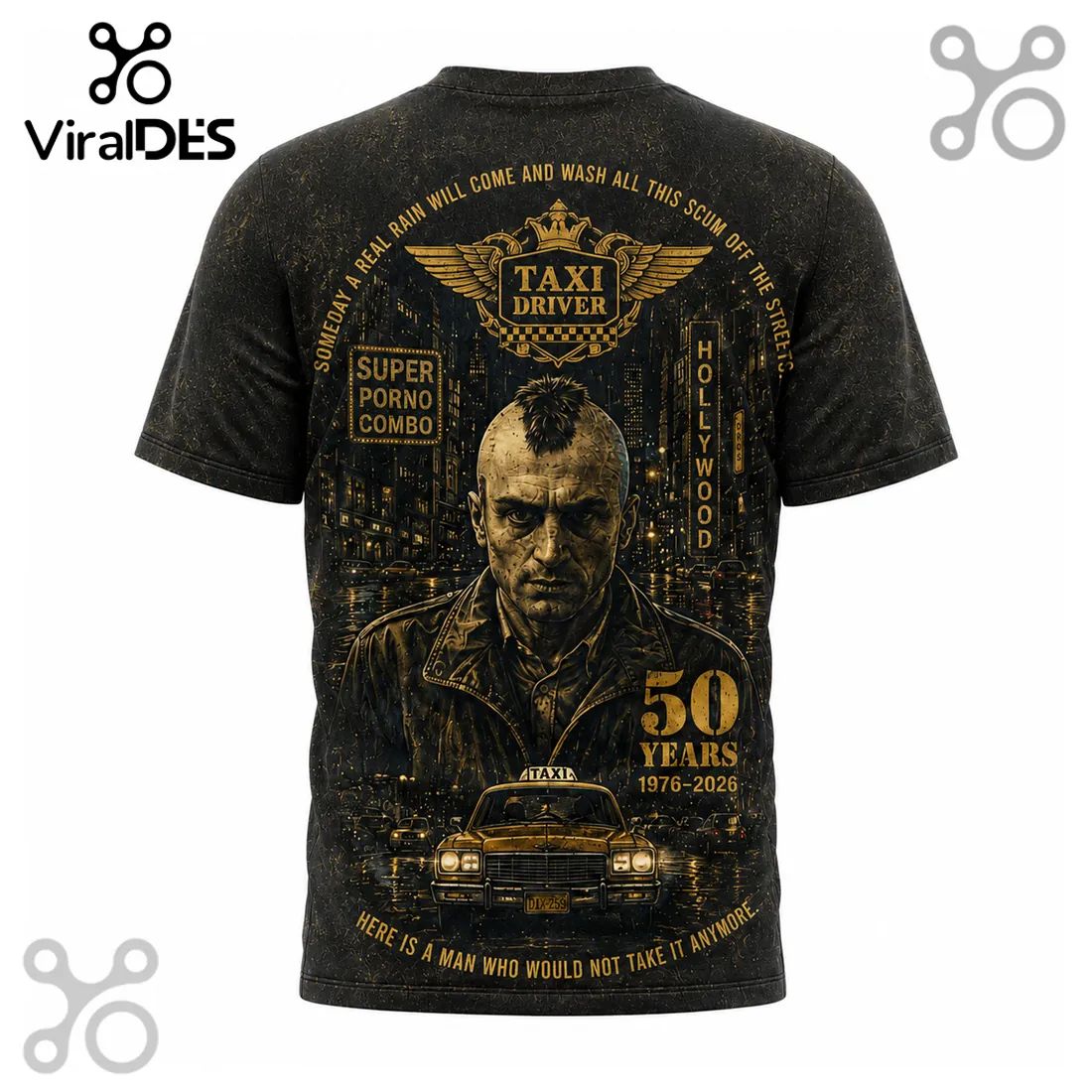 Taxi Driver 50th Anniversary 1976-2026 Travis Bickle T-Shirt