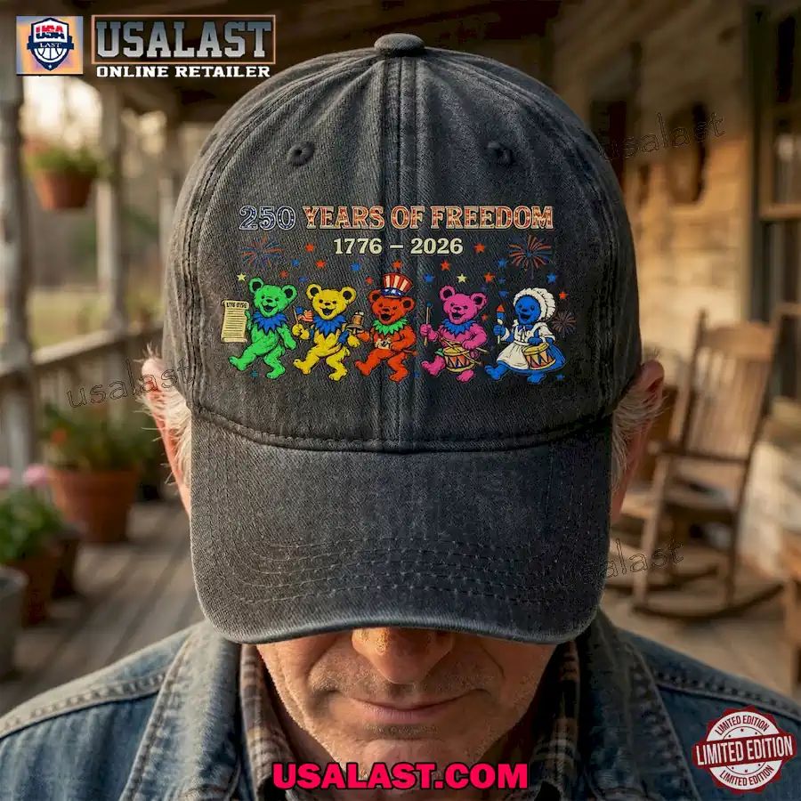 Grateful Dead 250th Anniversary Dancing Bears Denim Cap