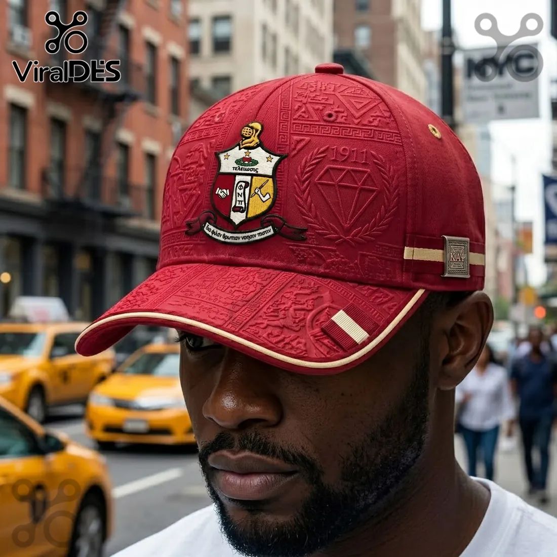Kappa Alpha Psi 1911 Crest Embossed Baseball Cap