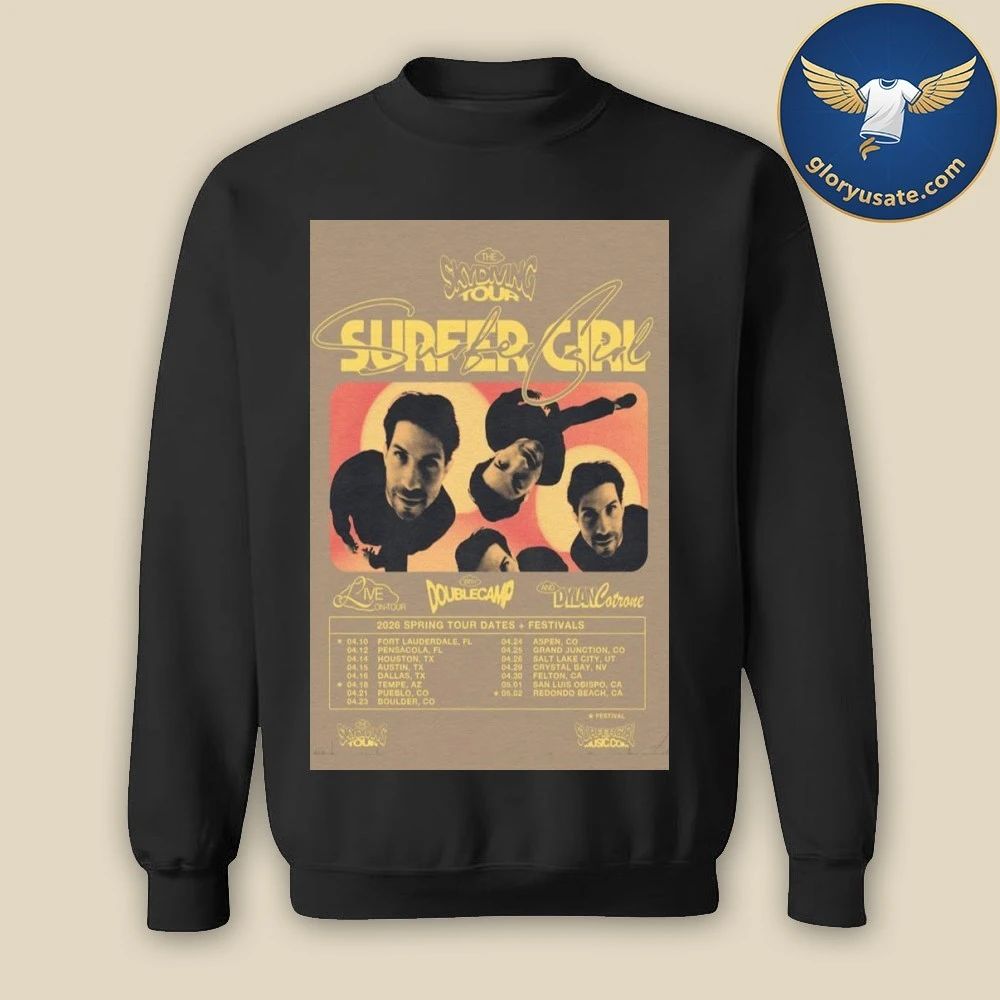 Surfer Girl The Skydiving Tour 2026 Poster Shirt