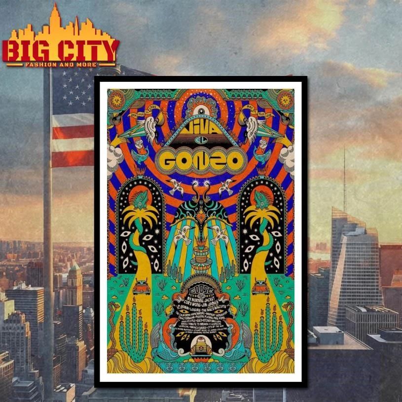 Funny Viva El Gonzo 2026 Festival Poster Shirt