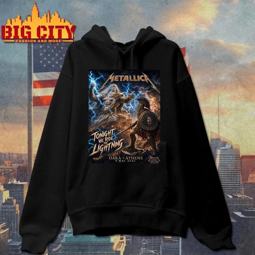 Metallica Tonight We Ride The Lightning Oaka Athens May 9, 2026 Shirt