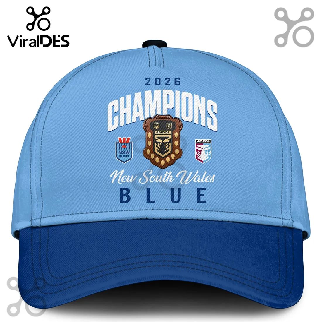 New South Wales Blues 2026 Champions Light Blue Hoodie