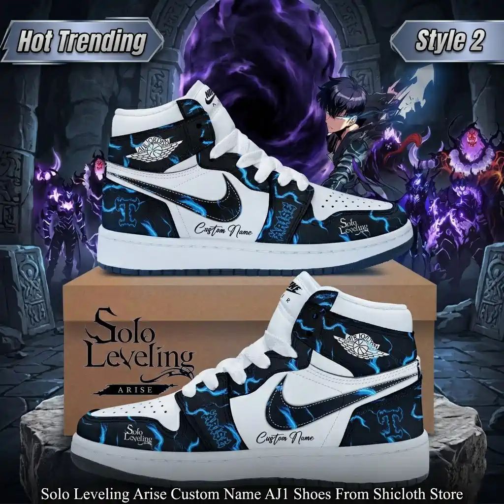 Solo Leveling Arise Custom Name AJ1 Shoes