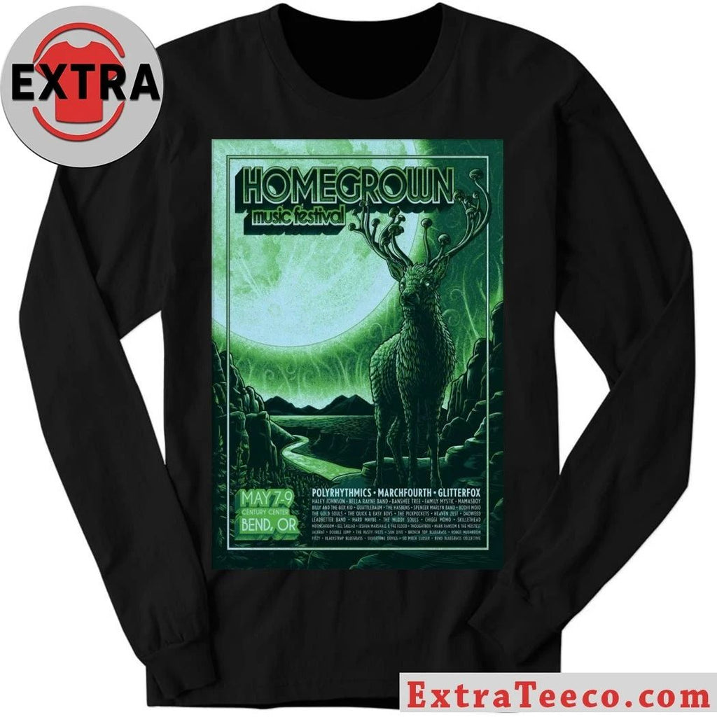 Homegrown Music Festival 5 7-5 9 2026 Bend OR Poster Shirt