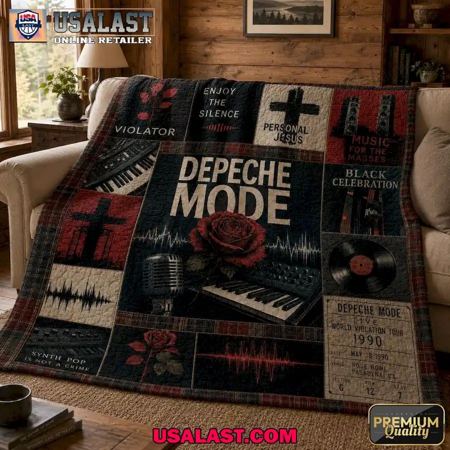 Depeche Mode Iconic Symbol Edition Quilt Blanket