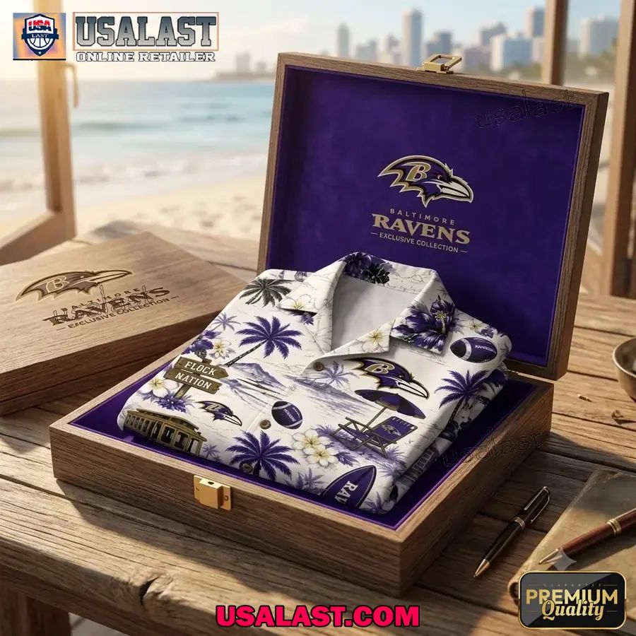 Baltimore Ravens Summer Vibes Custom Hawaiian Shirt