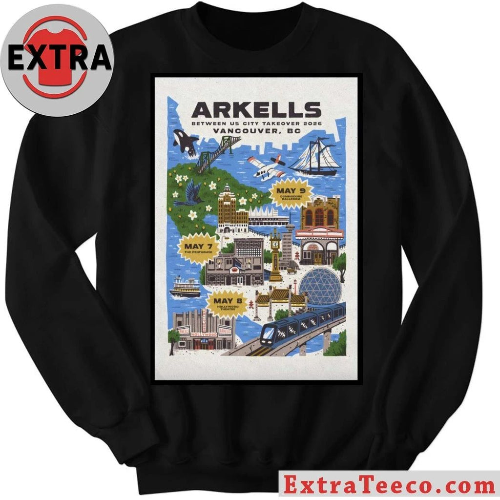 Arkells May 7 2026 The Penthouse Vancouver BC Poster Shirt