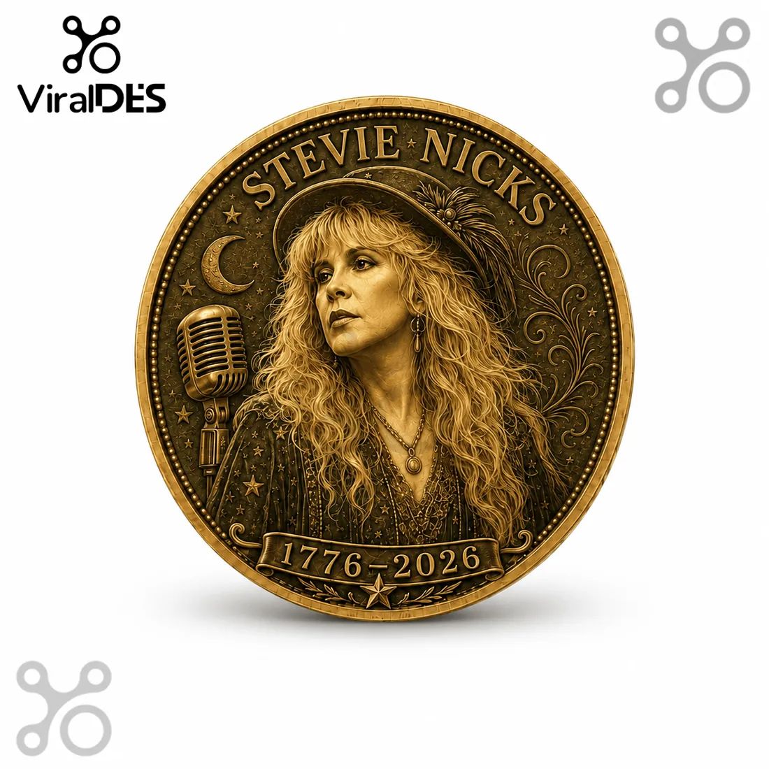 Stevie Nicks Enchantress of Rock America 250th Anniversary Collectible Coin