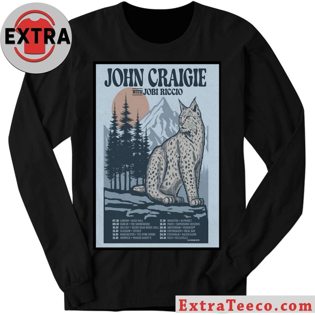 John Craigie With Jobi Riccio Europe Tour 2026 Poster Shirt