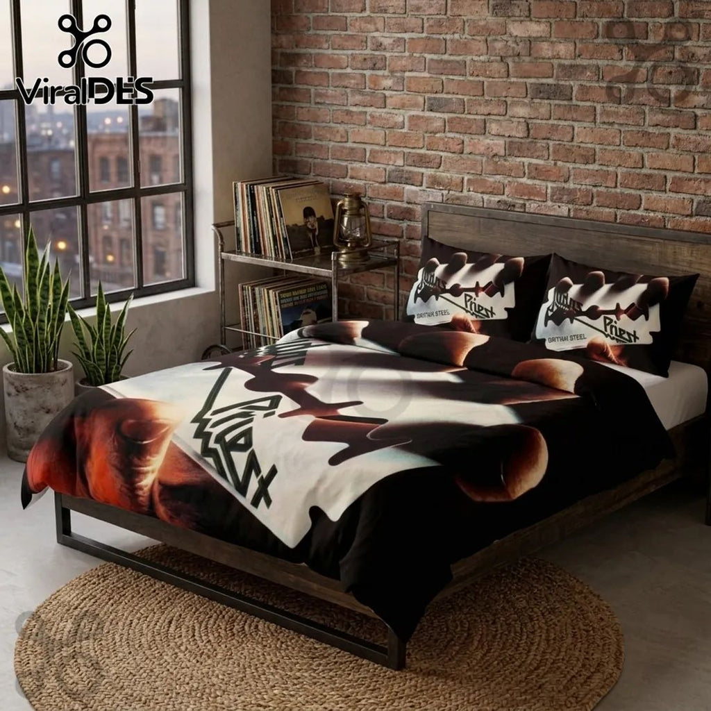 Judas Priest British Steel Duvet Cover Set