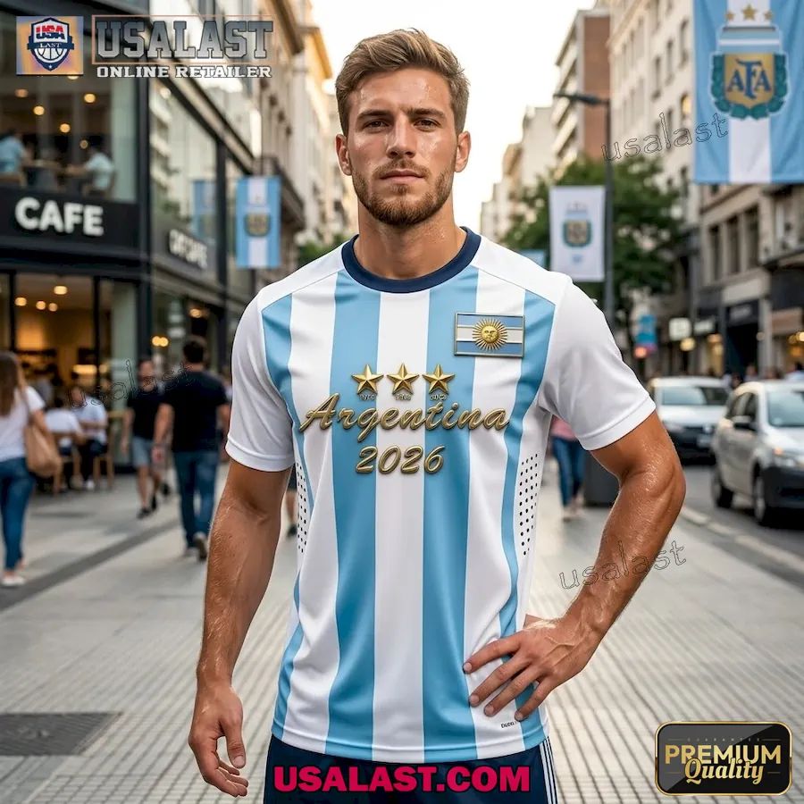 Argentina Football National 2026 Premium Printed T-Shirt