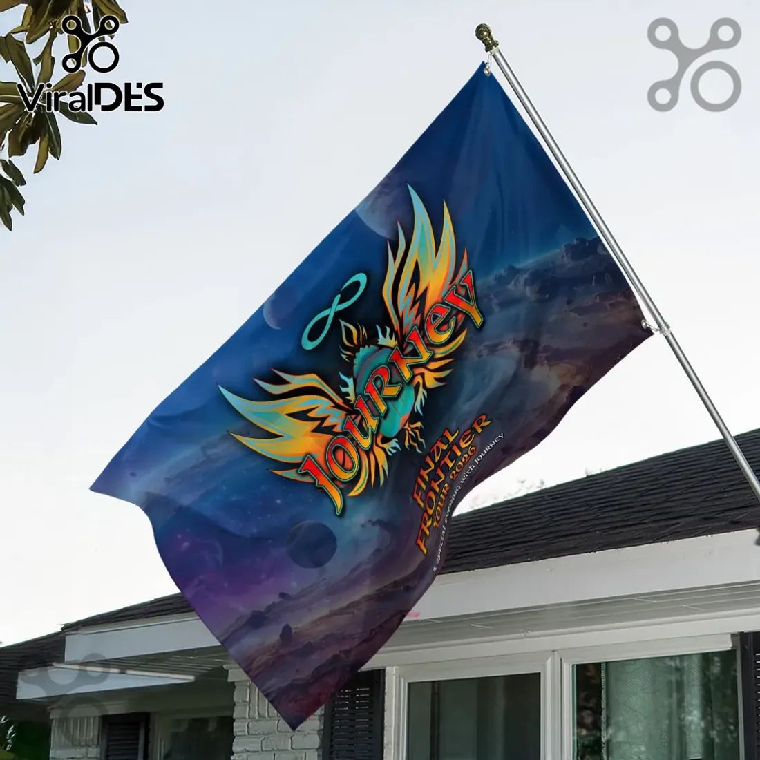 Journey The Final Frontier Tour 2026 Music Band Collectible House Flag