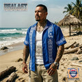 LA All Day Guayabera Short Sleeve Hawaiian Shirt