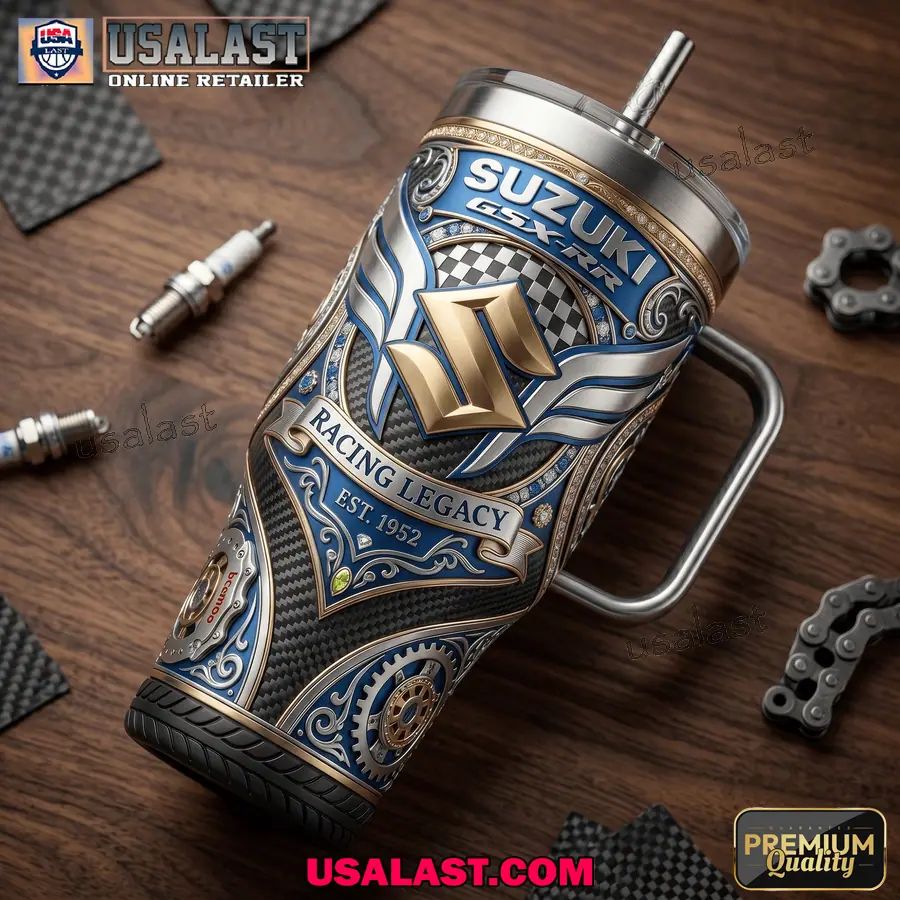 Suzuki Racing Legacy Tumbler With Handle