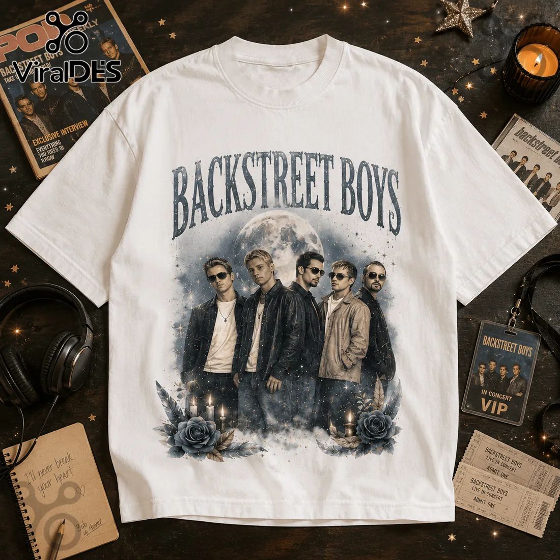 Backstreet Boys Vintage Style Oversized T-Shirt