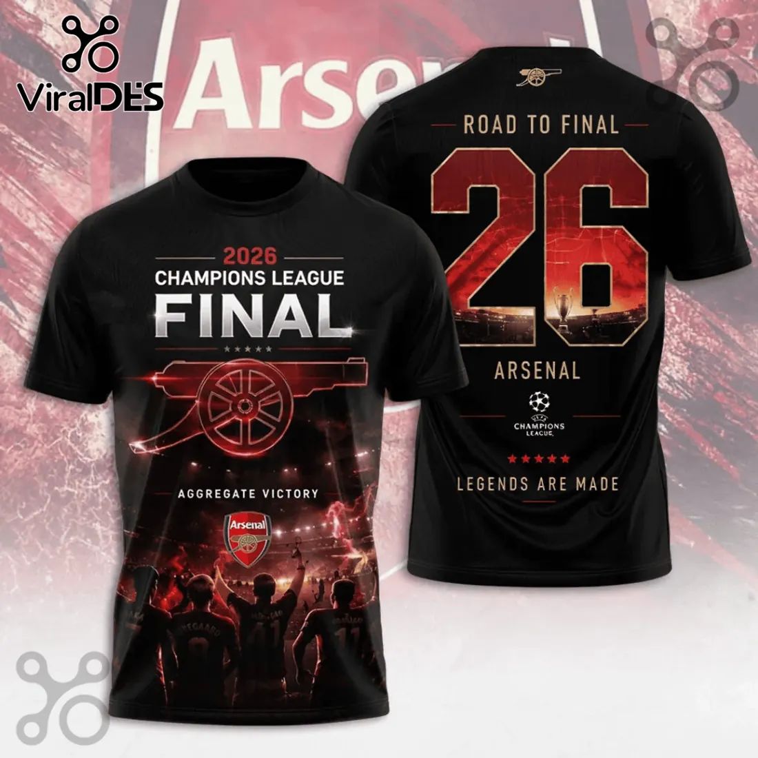 Arsenal 2026 Champions League Final Hoodie