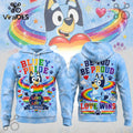 Bluey x Rainbow Pride Love Wins Tie Dye Collectible Hoodie
